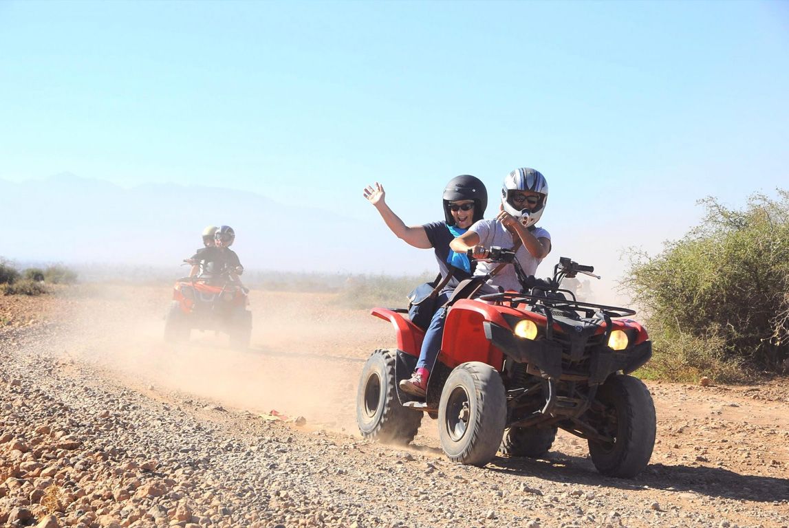 1H Balade de Quad à la pelmerie Marrakech+ photos